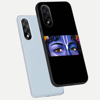  Krishna Eye phone case For Oneplus Nord 5 showing premium glass back cover with detailed artwork