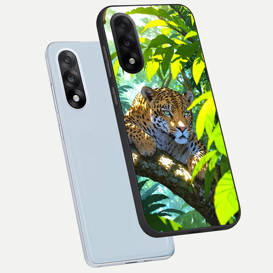  Leopard in Jungle phone case For Oneplus Nord 5 showing premium glass back cover with detailed artwork