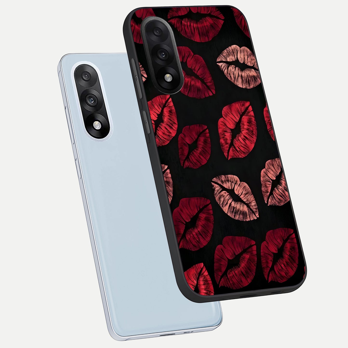  Midnight Kiss Love phone case For Oneplus Nord 5 showing premium glass back cover with detailed artwork