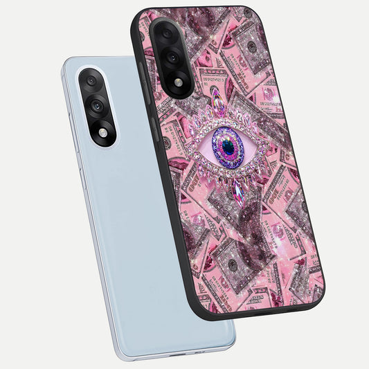 Money Eye Luxe phone case For Oneplus Nord 5 showing premium glass back cover with detailed artwork