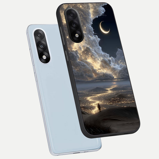  Moonlight Spark Path phone case For Oneplus Nord 5 showing premium glass back cover with detailed artwork