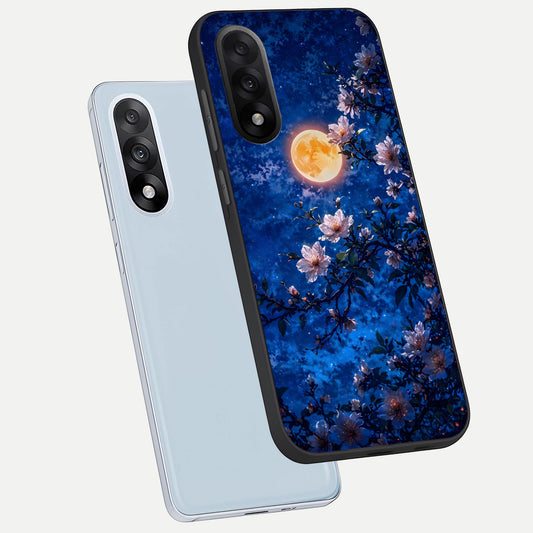  Moonlit Blossoms Night phone case For Oneplus Nord 5 showing premium glass back cover with detailed artwork