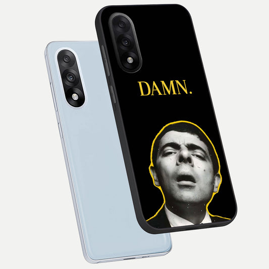  Mr Bean Damn phone case For Oneplus Nord 5 showing premium glass back cover with detailed artwork