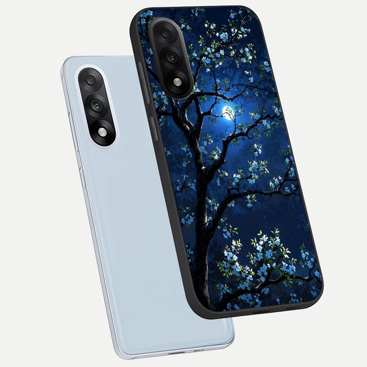  Mystic Floral Night phone case For Oneplus Nord 5 showing premium glass back cover with detailed artwork