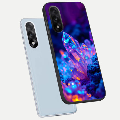  Neon Aura Shards phone case For Oneplus Nord 5 showing premium glass back cover with detailed artwork