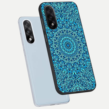  Ocean Bloom Mandala phone case For Oneplus Nord 5 showing premium glass back cover with detailed artwork