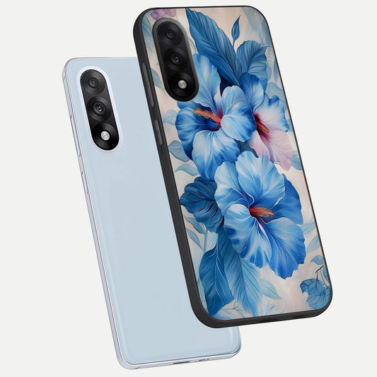  Ocean Hibiscus Grace phone case For Oneplus Nord 5 showing premium glass back cover with detailed artwork