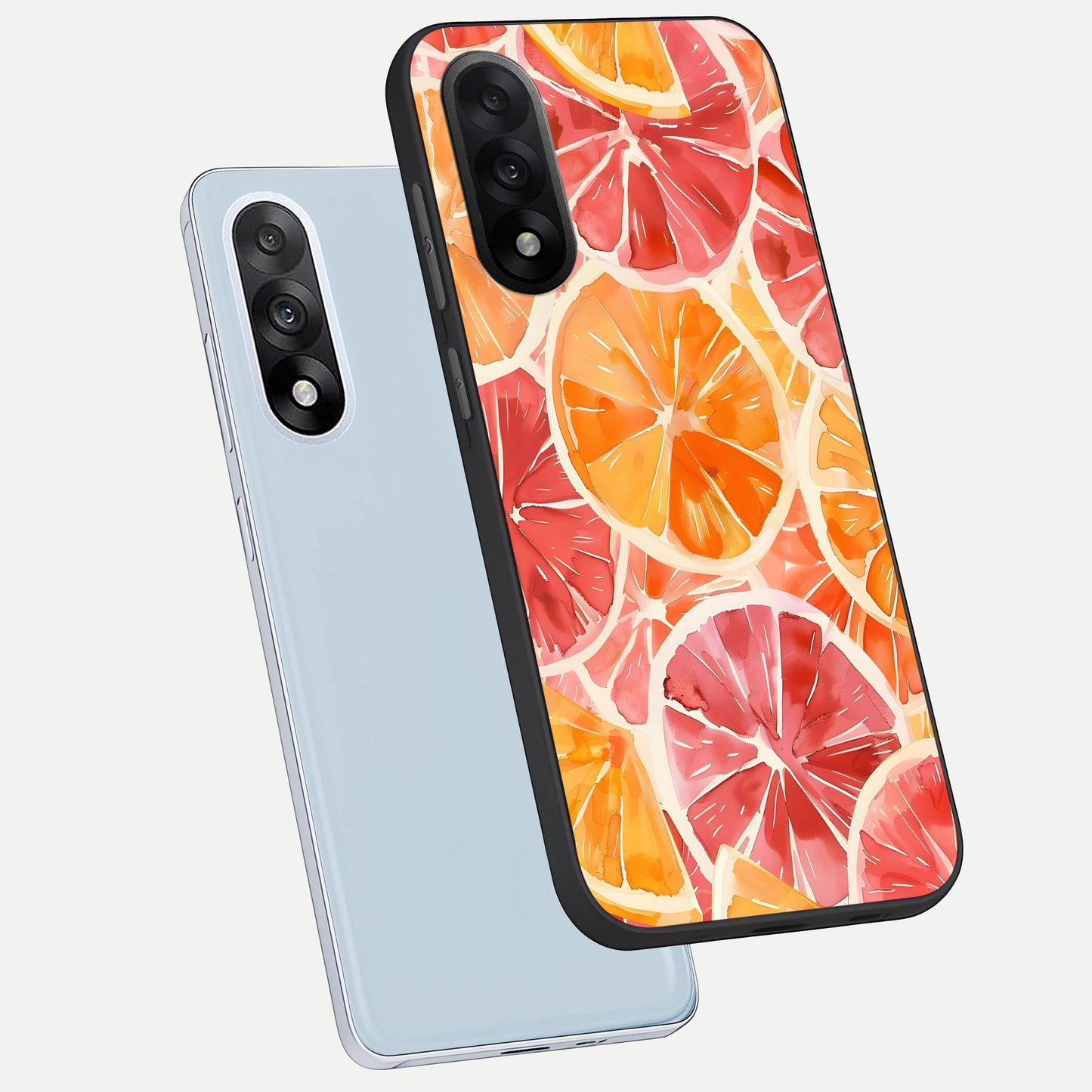  Orange Fruits Pattern phone case For Oneplus Nord 5 showing premium glass back cover with detailed artwork