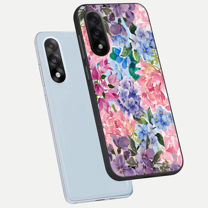  Pastel Floral Mix phone case For Oneplus Nord 5 showing premium glass back cover with detailed artwork