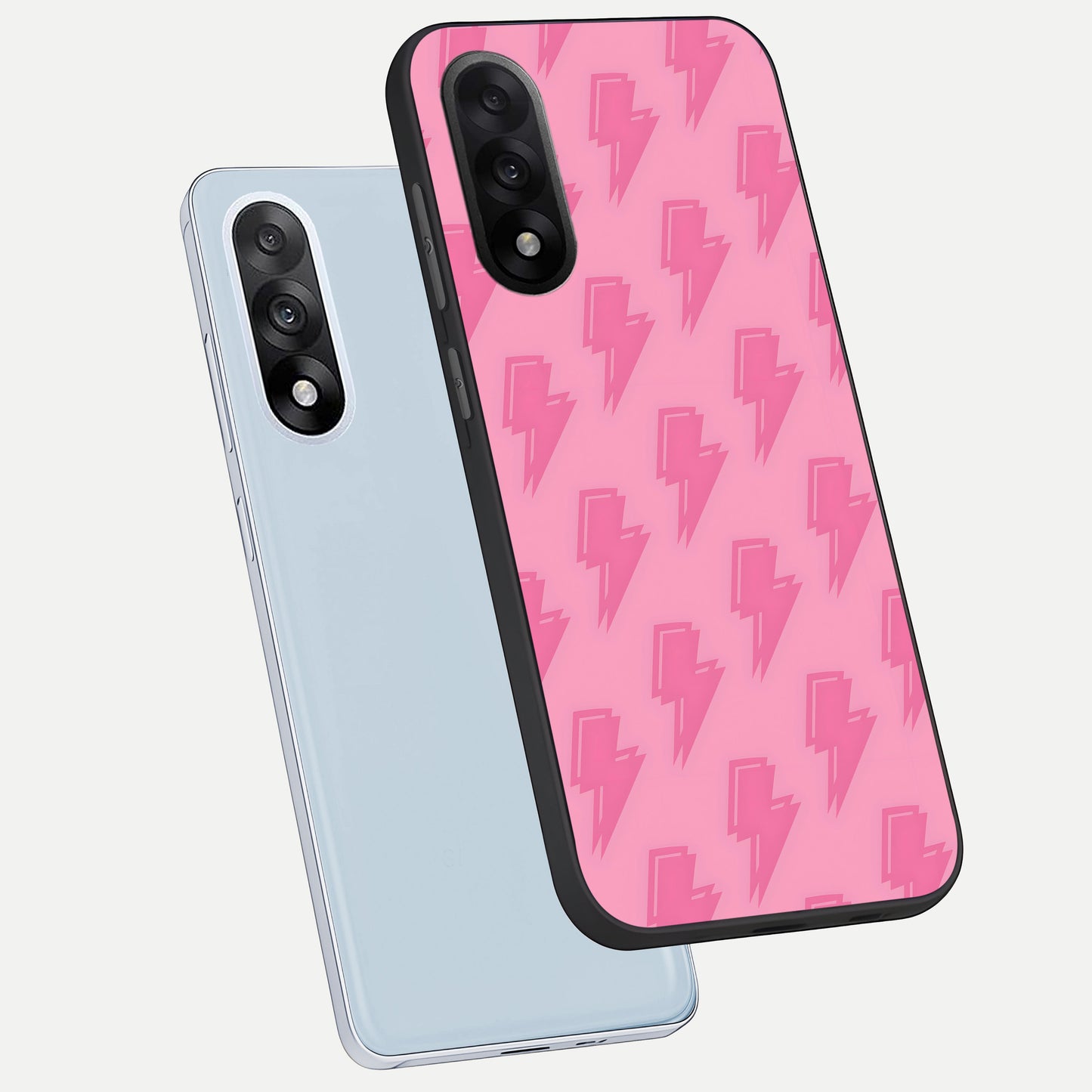  Pink Moo Magic phone case For Oneplus Nord 5 showing premium glass back cover with detailed artwork