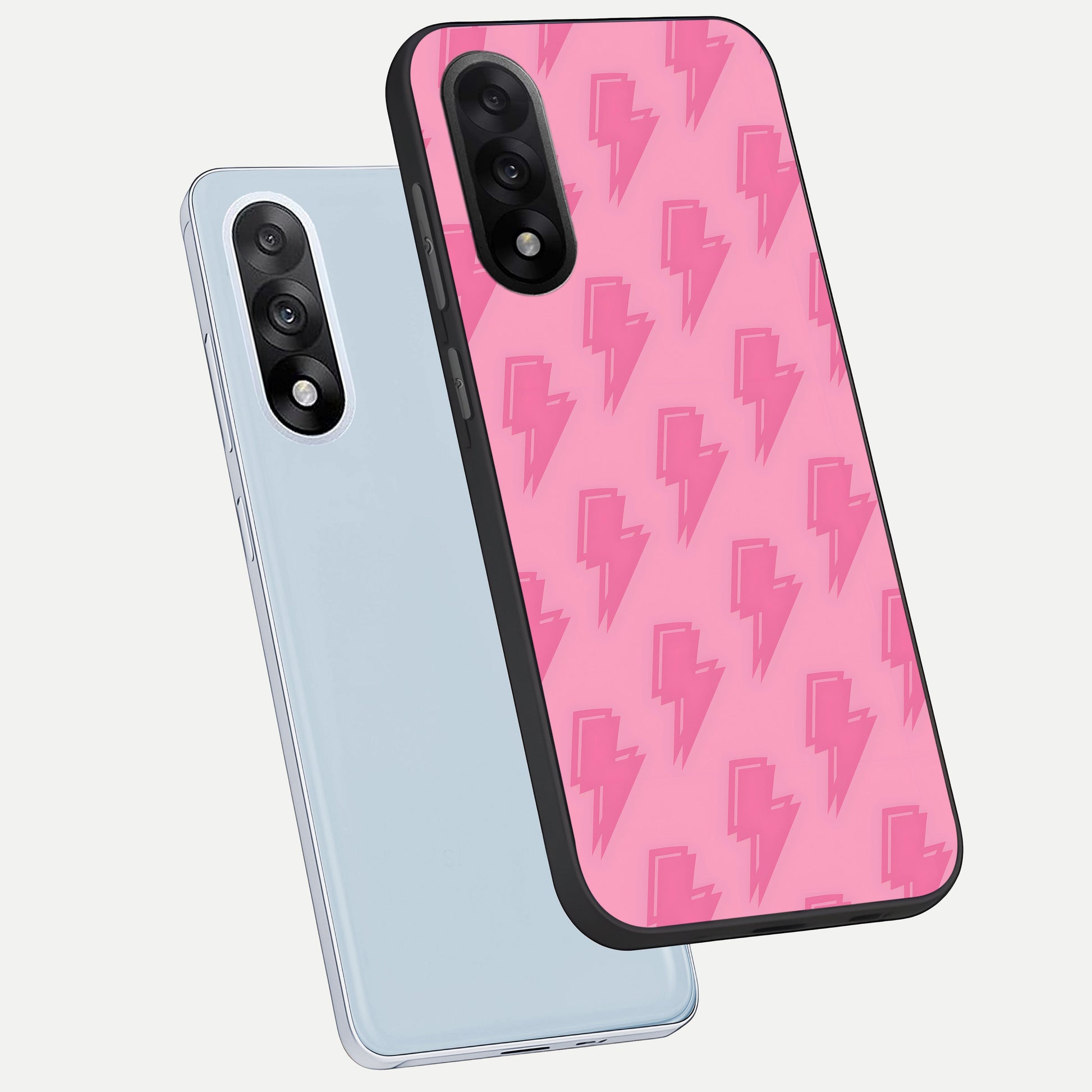  Pink Moo Magic phone case For Oneplus Nord 5 showing premium glass back cover with detailed artwork