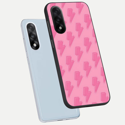  Pink Moo Magic phone case For Oneplus Nord 5 showing premium glass back cover with detailed artwork
