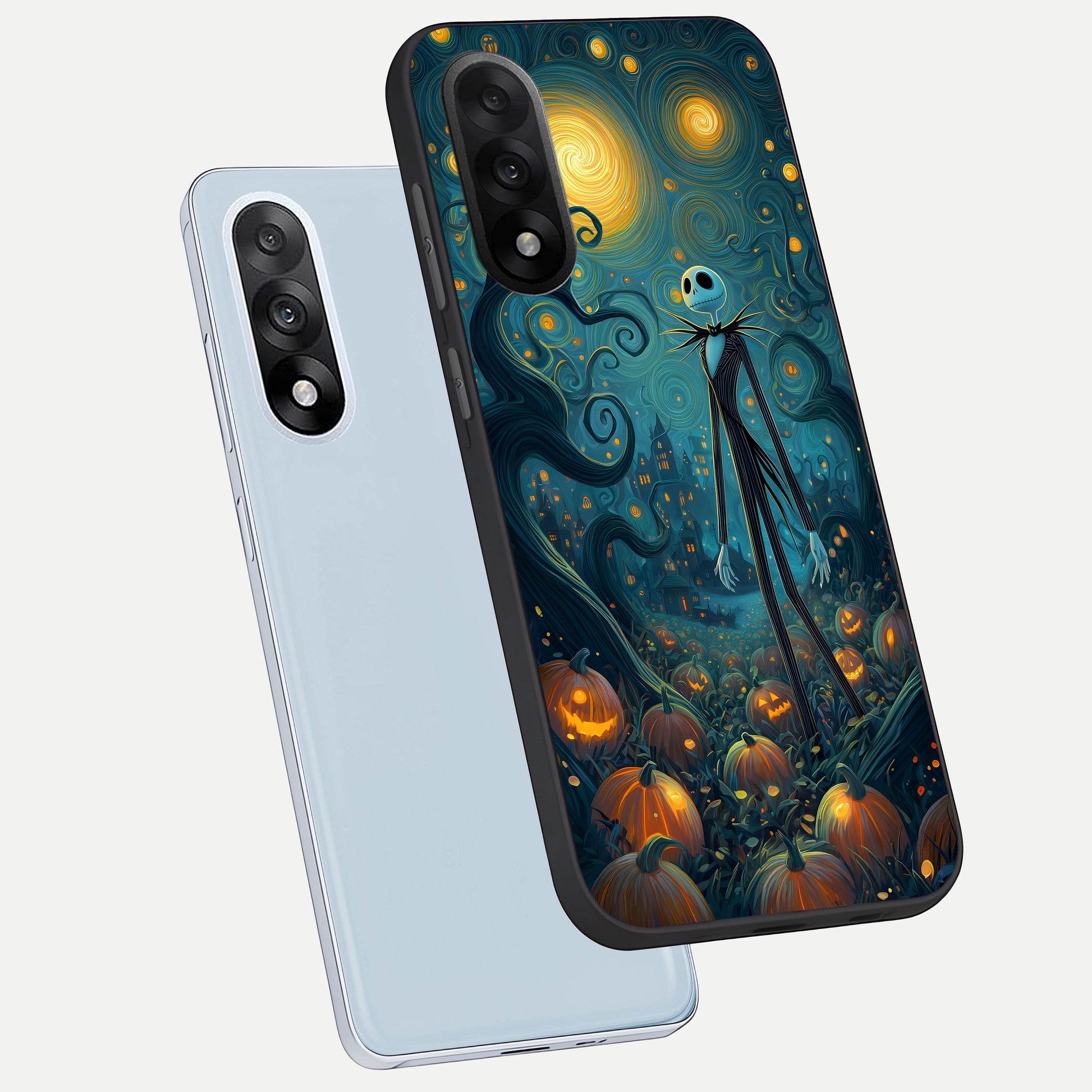  Pumpkin Moonlight Tale phone case For Oneplus Nord 5 showing premium glass back cover with detailed artwork