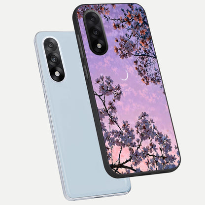  Purple Serenity Moon phone case For Oneplus Nord 5 showing premium glass back cover with detailed artwork