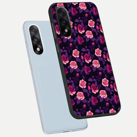  Rose Garden Twilight phone case For Oneplus Nord 5 showing premium glass back cover with detailed artwork