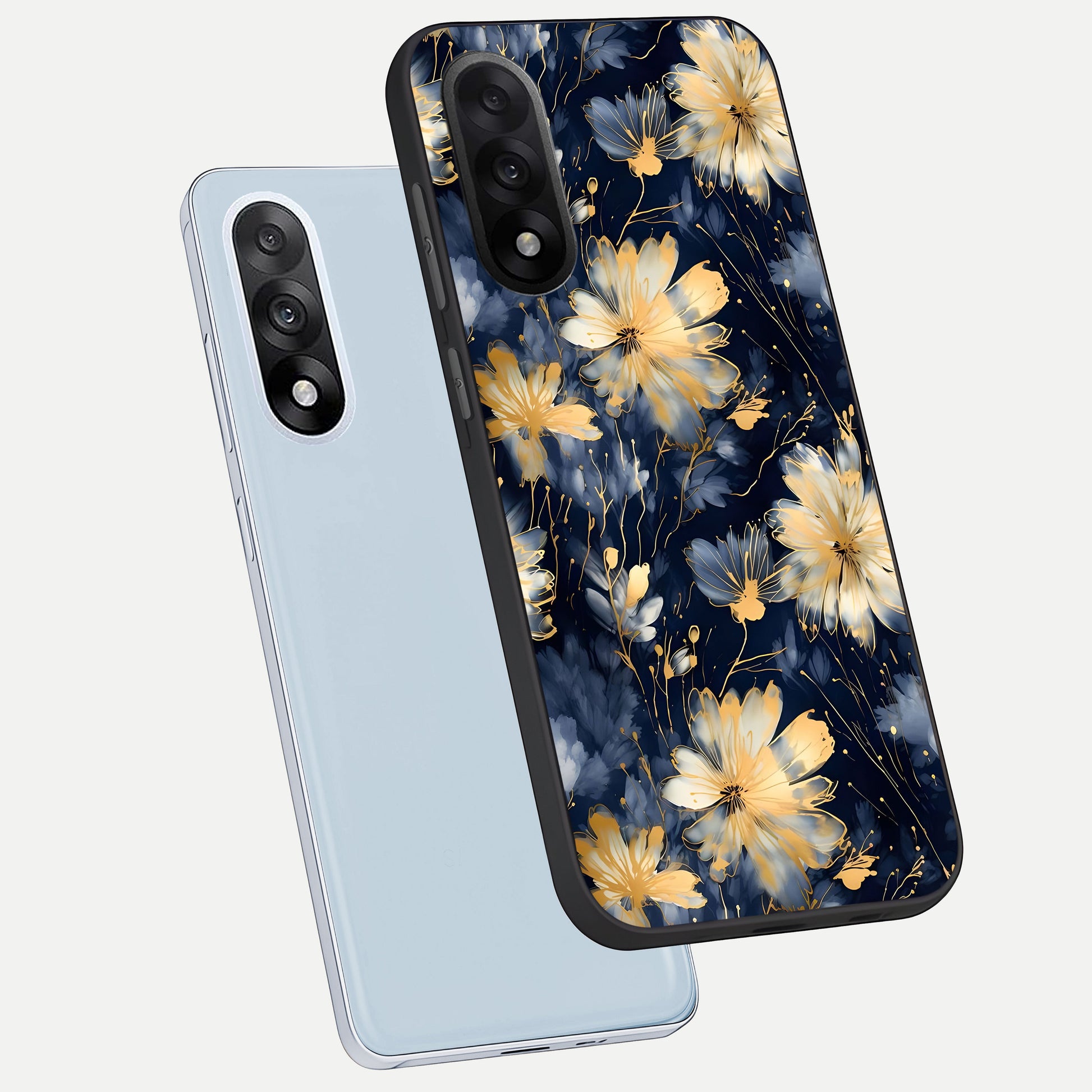  Royal Petal Dream phone case For Oneplus Nord 5 showing premium glass back cover with detailed artwork