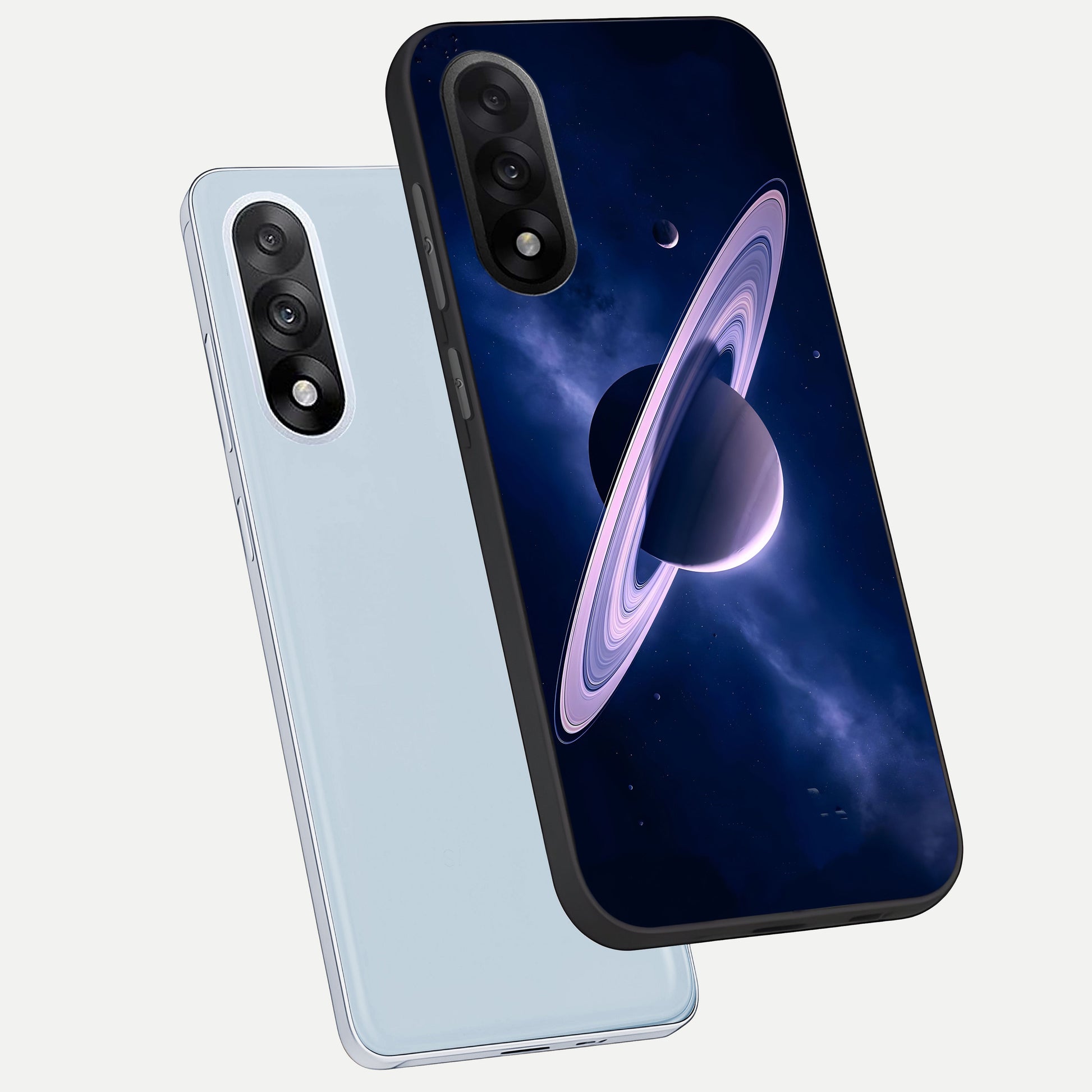  Saturn Ring Mystique phone case For Oneplus Nord 5 showing premium glass back cover with detailed artwork