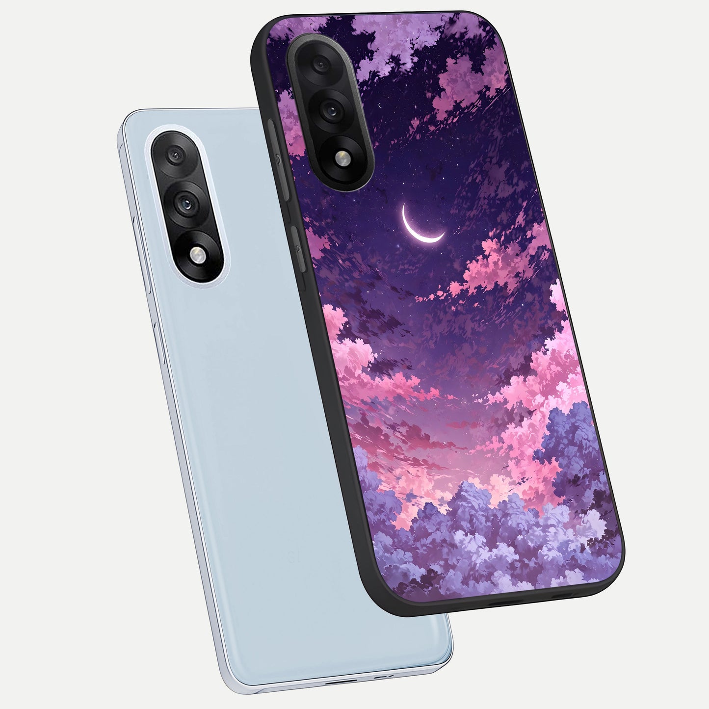  Sky Drift Clouds phone case For Oneplus Nord 5 showing premium glass back cover with detailed artwork