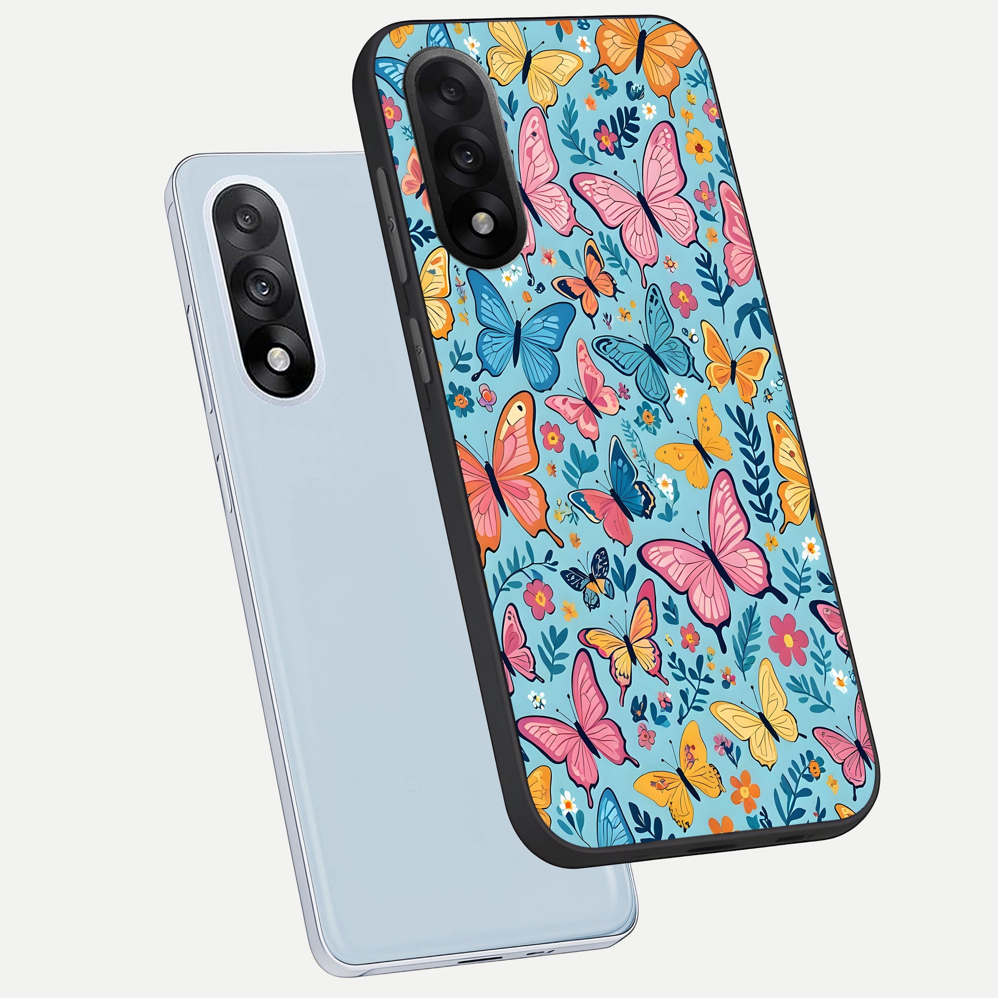  Spring Wing Garden phone case For Oneplus Nord 5 showing premium glass back cover with detailed artwork