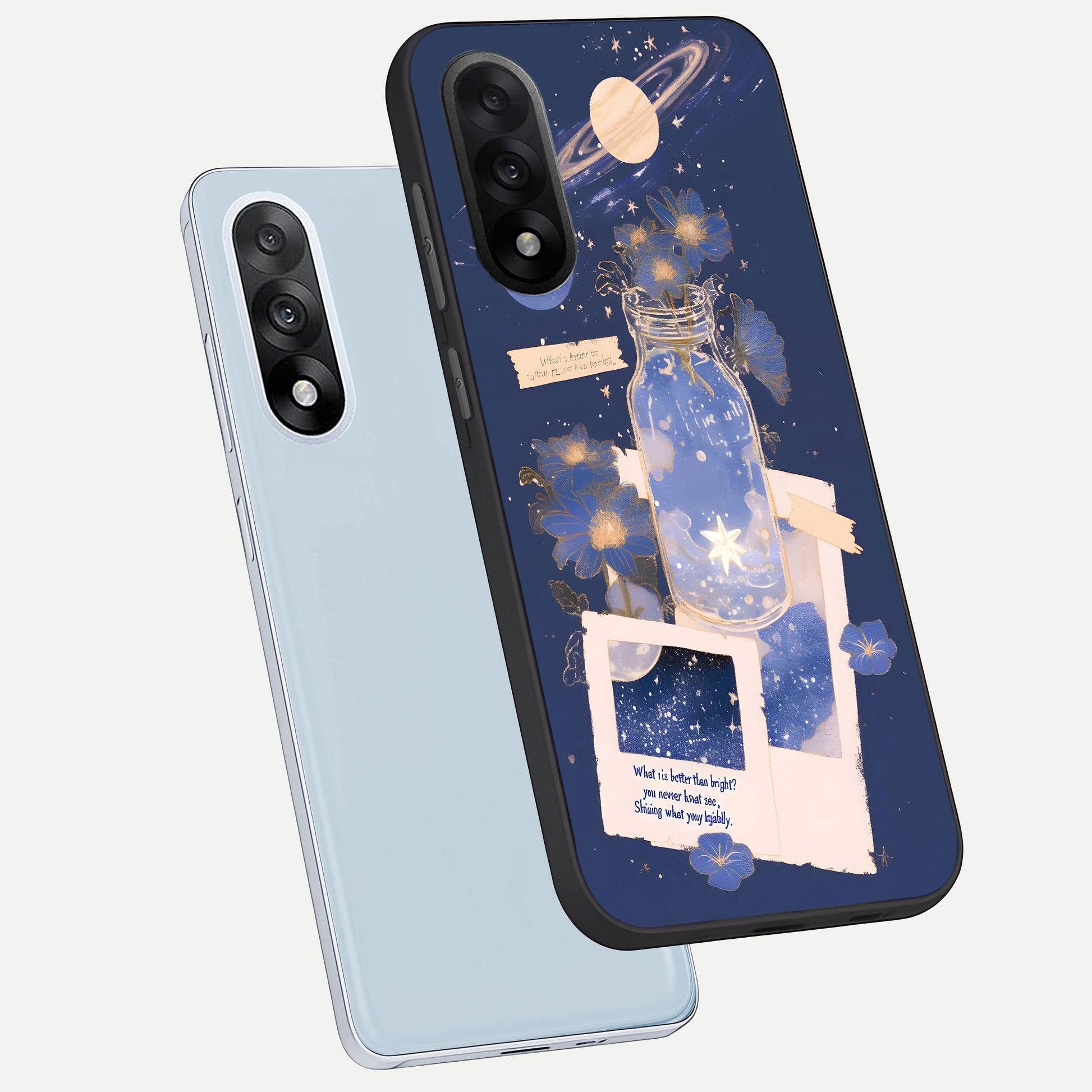  Starlit Cosmic Jar phone case For Oneplus Nord 5 showing premium glass back cover with detailed artwork