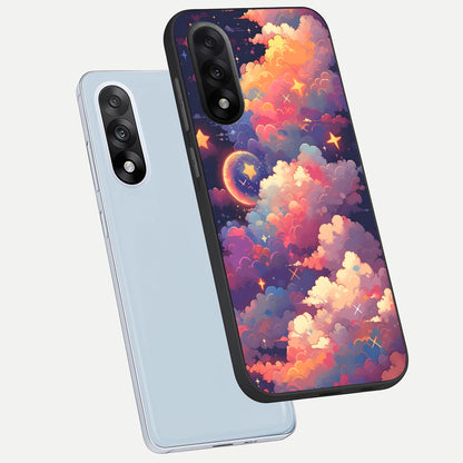  Starlit Dream Clouds phone case For Oneplus Nord 5 showing premium glass back cover with detailed artwork