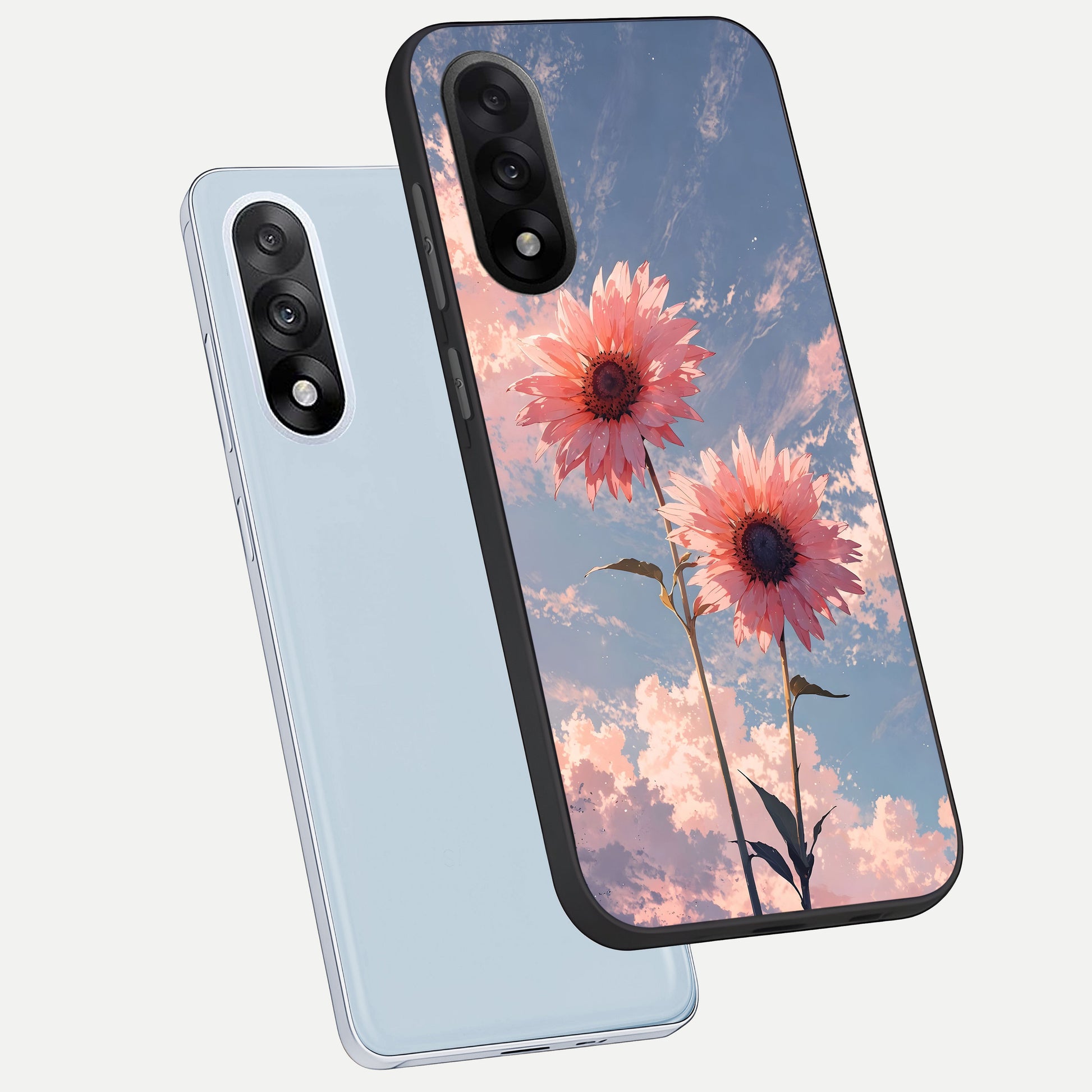  Sun Moon Balance phone case For Oneplus Nord 5 showing premium glass back cover with detailed artwork