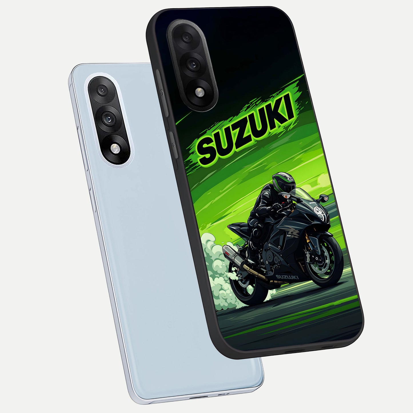  Suzuki Speed Beast phone case For Oneplus Nord 5 showing premium glass back cover with detailed artwork