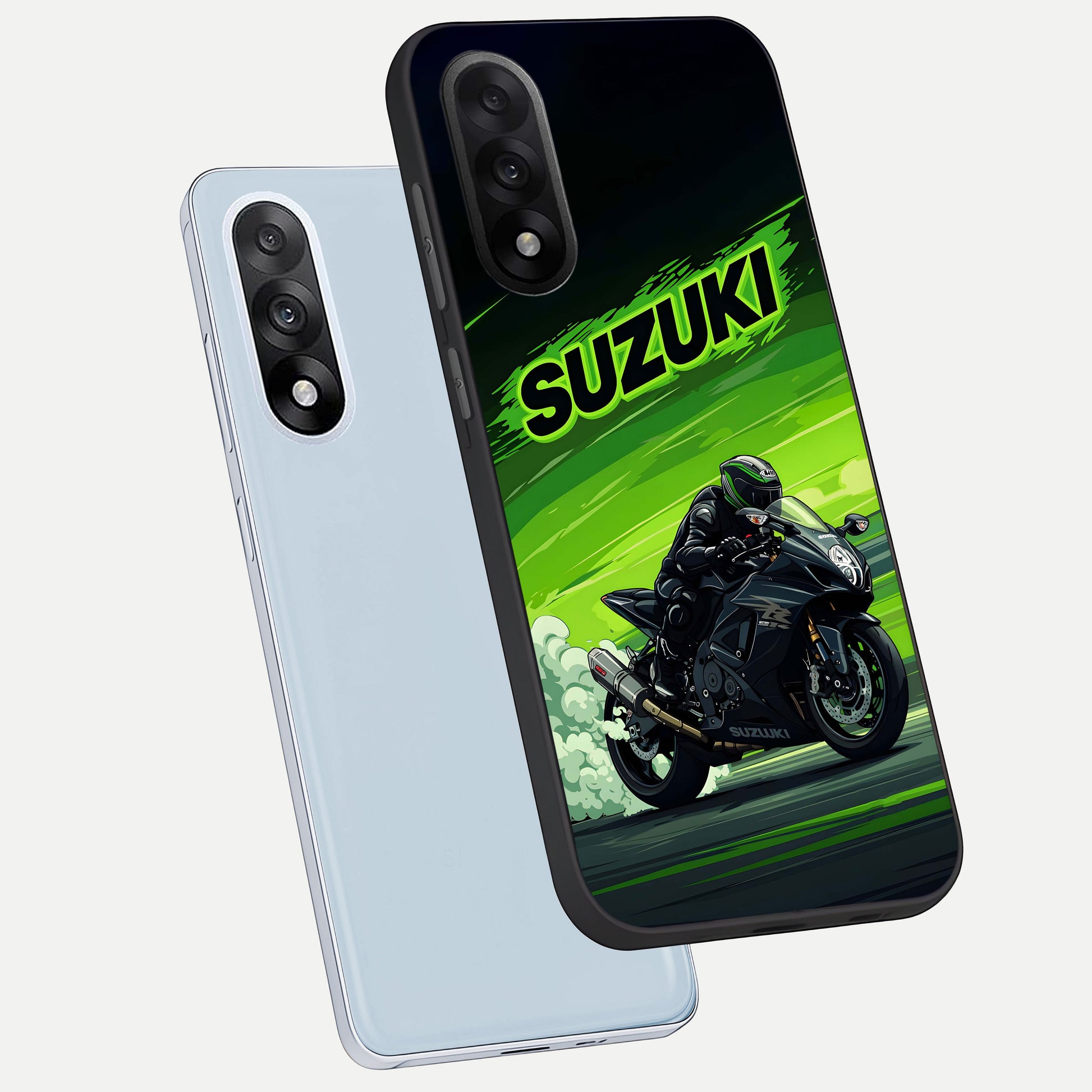  Suzuki Speed Beast phone case For Oneplus Nord 5 showing premium glass back cover with detailed artwork