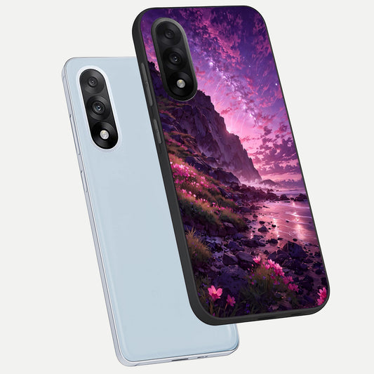  Twilight Blossom Coast phone case For Oneplus Nord 5 showing premium glass back cover with detailed artwork