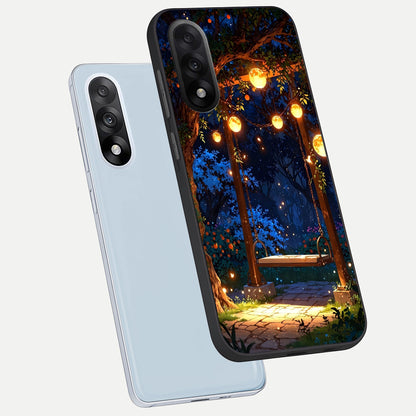  Twilight Garden Swing phone case For Oneplus Nord 5 showing premium glass back cover with detailed artwork
