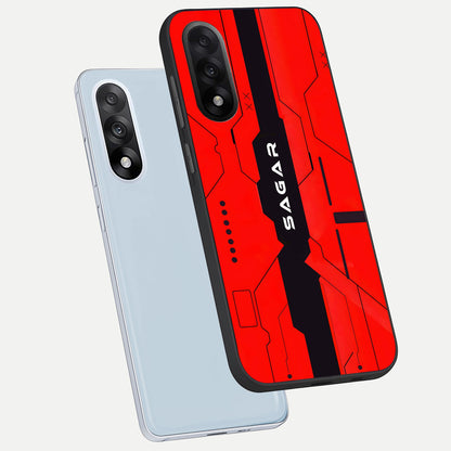  Voltage Rise CYBERPUNK Custom Name phone case For Oneplus Nord 5 showing premium custom name glass back cover