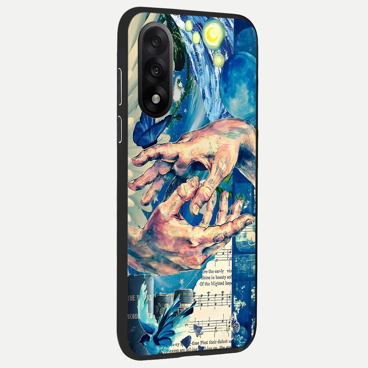  Aesthetic Divider back cover For Oneplus Nord 5 slim fit glass case with vibrant aesthetic design