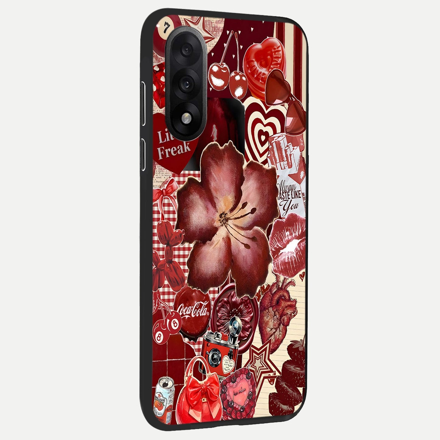  Aesthetic Little Freak back cover For Oneplus Nord 5 slim fit glass case with vibrant aesthetic design