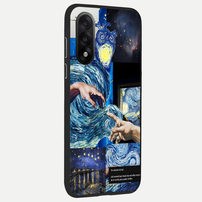  Aesthetic Vando Hands back cover For Oneplus Nord 5 slim fit glass case with vibrant aesthetic design
