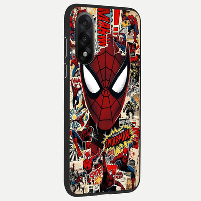  Aesthetic Wonder Spider back cover For Oneplus Nord 5 slim fit glass case with vibrant aesthetic design