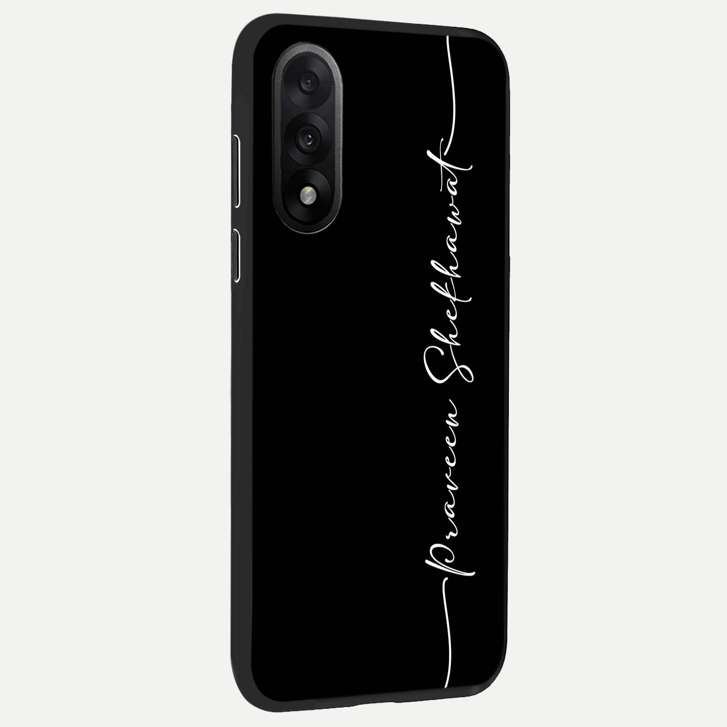  Black Tune Custom Name back cover For Oneplus Nord 5 slim fit glass case with vibrant aesthetic design