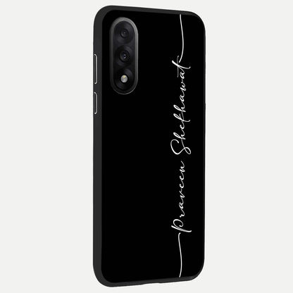  Black Tune Custom Name back cover For Oneplus Nord 5 slim fit glass case with vibrant aesthetic design