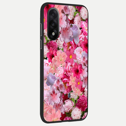  Bloom Crush Fantasy back cover For Oneplus Nord 5 slim fit glass case with vibrant aesthetic design