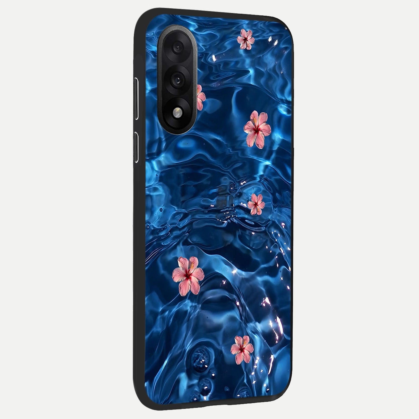  Bloom Thread Art back cover For Oneplus Nord 5 slim fit glass case with vibrant aesthetic design