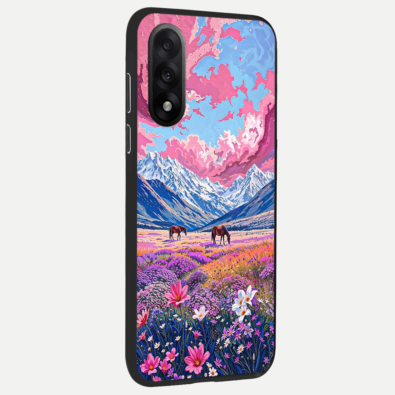  Blossom Valley Dream back cover For Oneplus Nord 5 slim fit glass case with vibrant aesthetic design