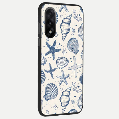  Blue Ocean Outline back cover For Oneplus Nord 5 slim fit glass case with vibrant aesthetic design