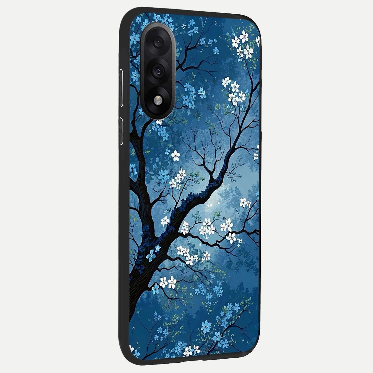  Blue Tree Serenity back cover For Oneplus Nord 5 slim fit glass case with vibrant aesthetic design