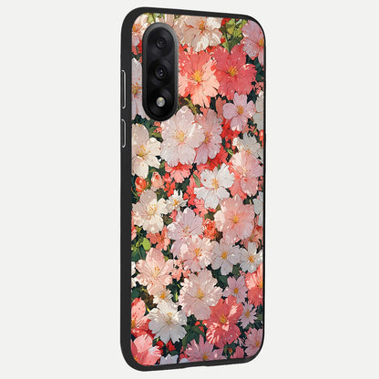  Blush Bloom Field back cover For Oneplus Nord 5 slim fit glass case with vibrant aesthetic design