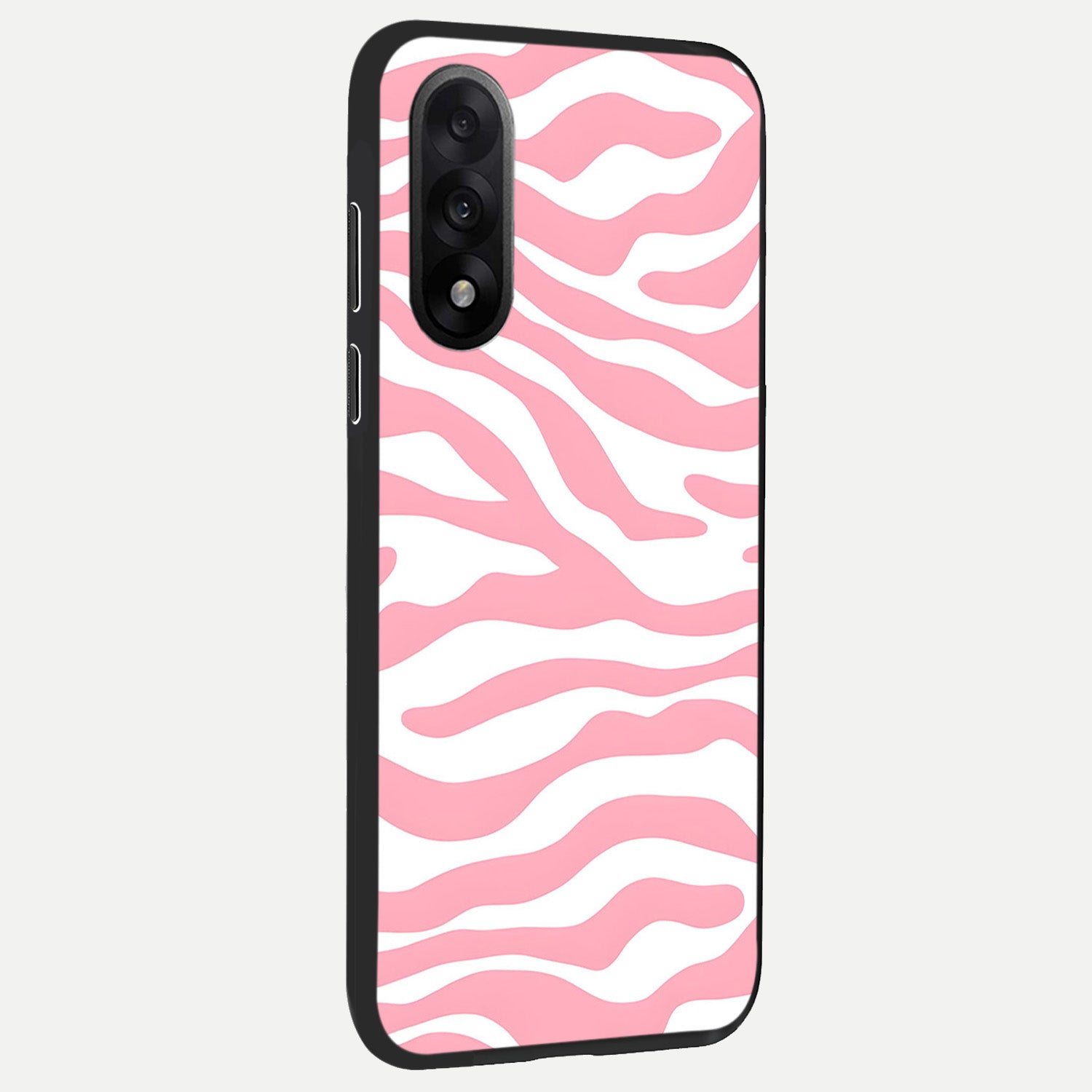  Blush Zebra Flow back cover For Oneplus Nord 5 slim fit glass case with vibrant aesthetic design