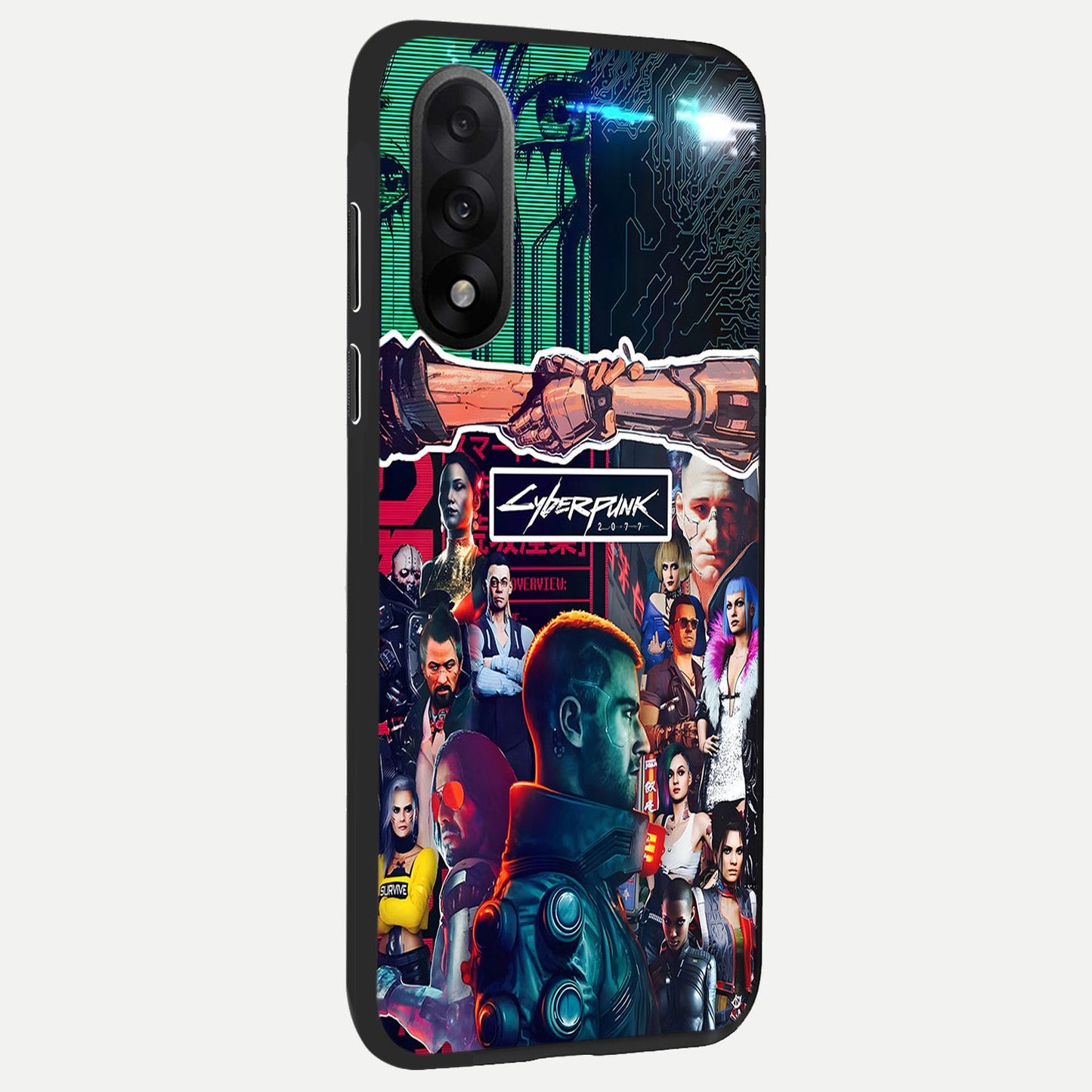  CYBERPUNK Legacy back cover For Oneplus Nord 5 slim fit glass case with vibrant aesthetic design