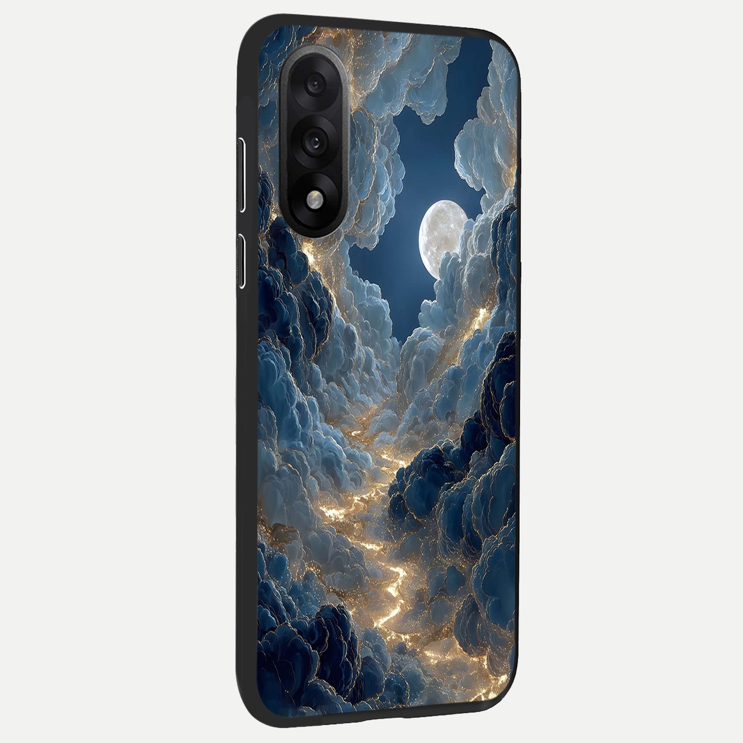  Celestial Cloud Road back cover For Oneplus Nord 5 slim fit glass case with vibrant aesthetic design