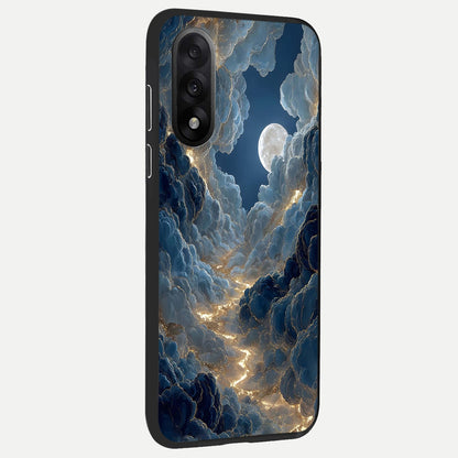  Celestial Cloud Road back cover For Oneplus Nord 5 slim fit glass case with vibrant aesthetic design