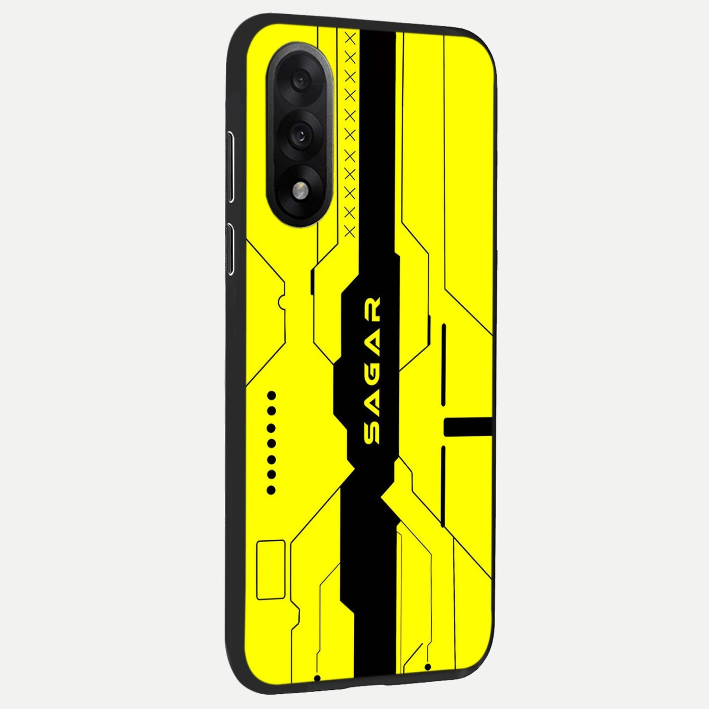  Circuit CYBERPUNK Custom Name back cover For Oneplus Nord 5 slim fit glass case with vibrant aesthetic design