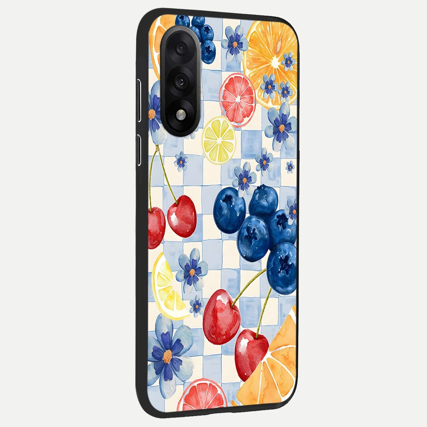  Citrus Bloom Joy back cover For Oneplus Nord 5 slim fit glass case with vibrant aesthetic design