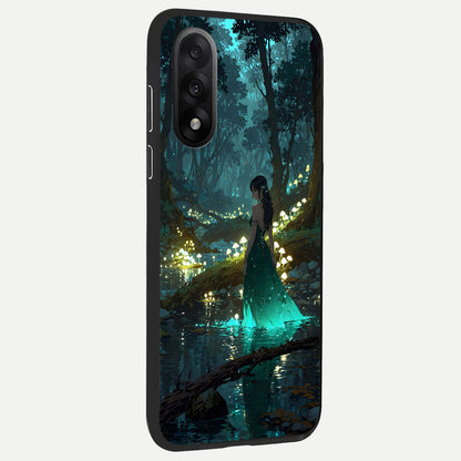  Enchanted Forest Glow back cover For Oneplus Nord 5 slim fit glass case with vibrant aesthetic design
